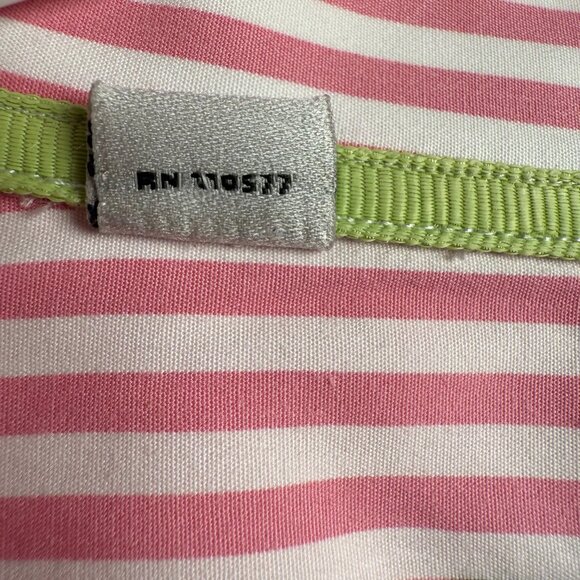 David Donahue Luxury Pink Stripe Cotton Shirt, Size M, Classic Fit - Picture 8 of 12